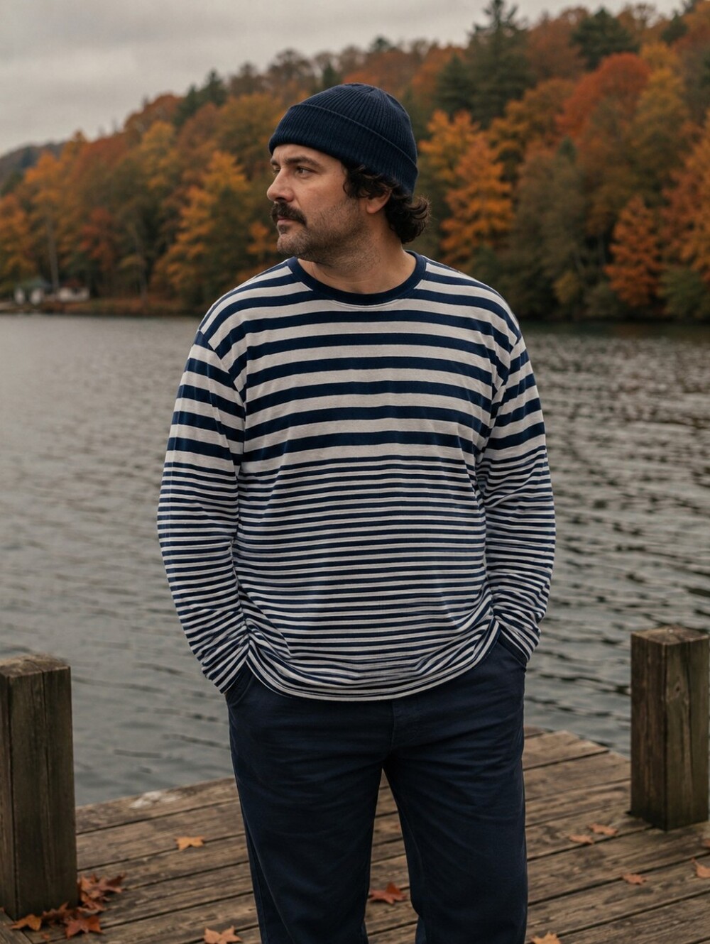 Norse Projects • Halfdan Towling Men's Stripe Long Sleeve Terry Cloth Shirt